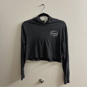 Women’s gray Cropped Hoodie